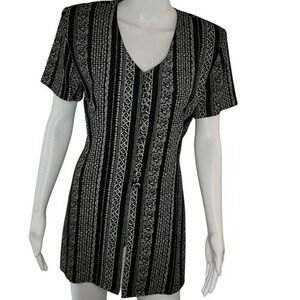 Pride‎ & Joy Vintage Black Tunic Top